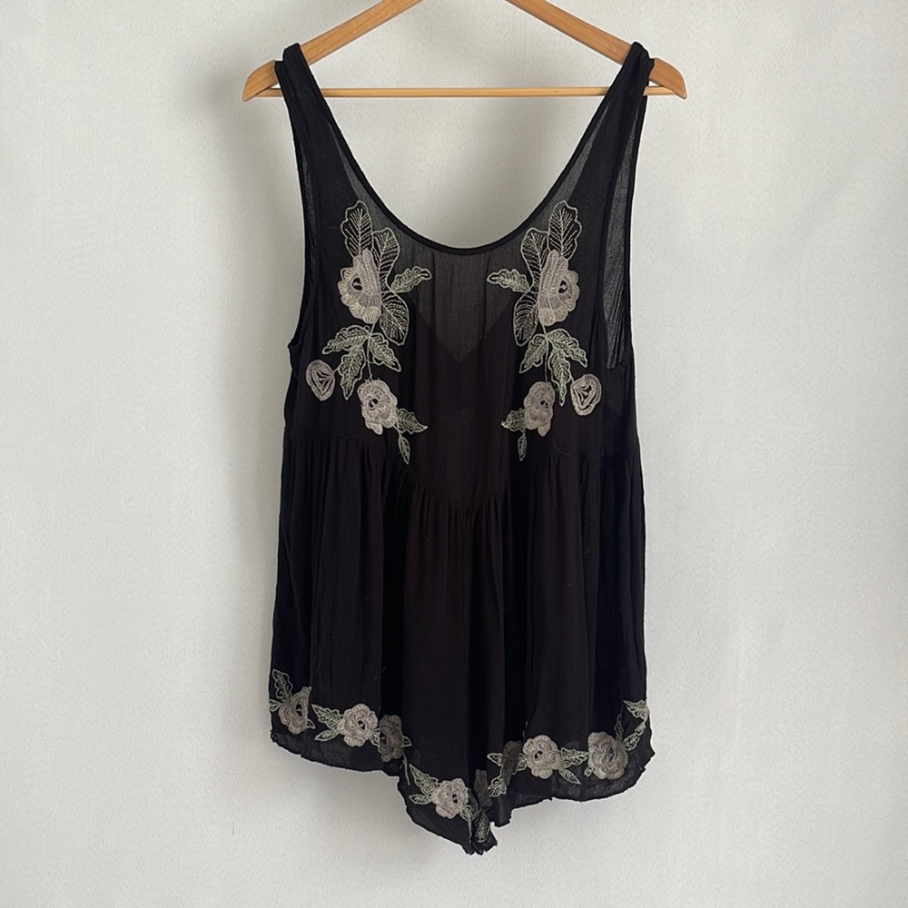 Intimately by FP Free People Floral Embroidered Romper